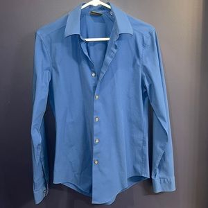 Mens Van Heusen Flex - Slim Fit Dress Shirt - Size S, 14-14 1/2, 32/33